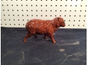 Signed Pottery Sheep 'POTTERY BY KCATHY' In Great Condition, NICE HIGH GLAZE