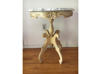 FRENCH PROVINCIAL MARBLE TOP STAND