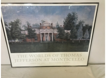 THE WORLDS OF THOMAS JEFFERSON AT MONTICELLO  POSTER.