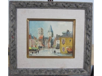 Oil On Canvas Signed Rouen