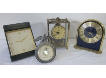 Group Lot Of Vintage Clocks