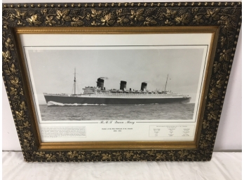 QUEEN MARY LITHOGRAPH