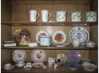 3 Shelf Lot Of Porcelain China