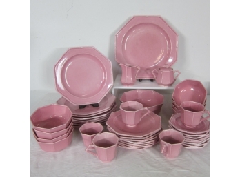 Partial Dinner Set By  CENTURLES EAST- PEONY PINK