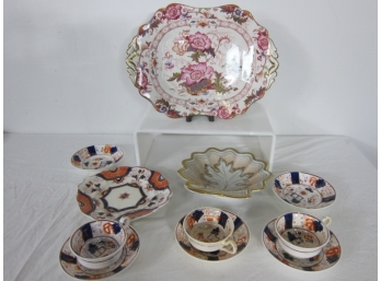 ASSORTED LOT OF PORCELAIN PLATES AND CUPS