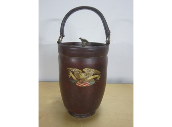 Brown Leather Papeete Fire Ice Bucket
