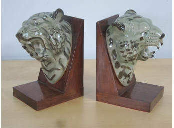 Lion Head  Bookends