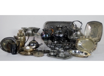 ASSORTED LOT OF SILVER-PLATED
