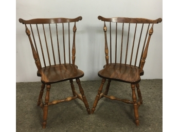 Pair Of Windsor Comb Back Chairs