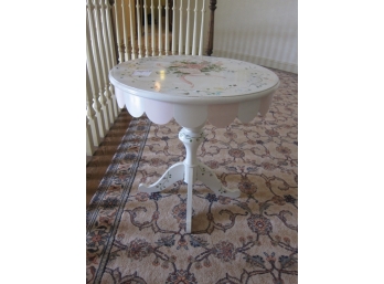 Hand Painted Round Side Stand