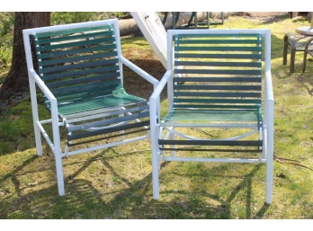 TWO PATIO CHAIRS