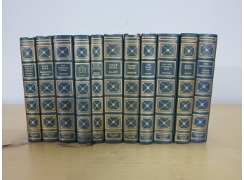 11 Leather Bound Books By Sir Edward G.E.Bulwer-Lytton