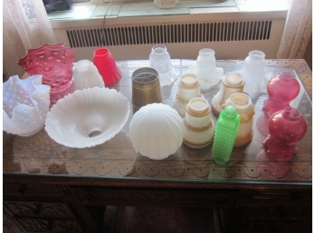 Assorted Lot Of Vintage Lamp Shades