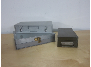 Group Of 3 Tin Boxes