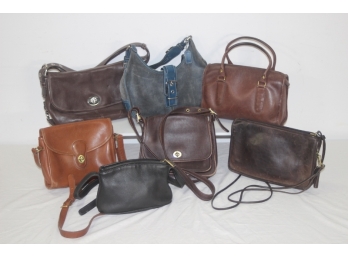 GROUP LOT OF VINTAGE COACH BAGS