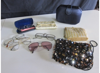 ASSORTED LOT Of Eye Glasses And Bags