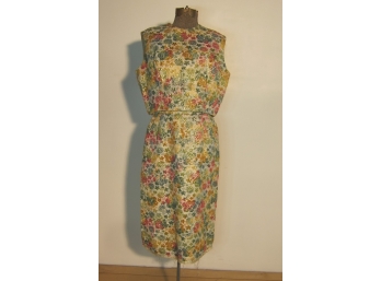 Vintage 2pc Multi-Color Dress