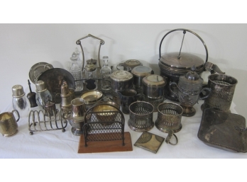 Assorted Lot Of Silver-plated