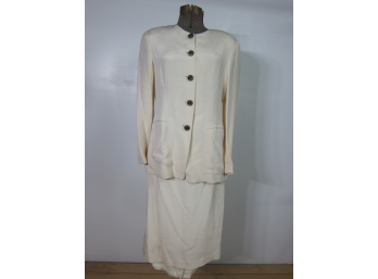 Vintage Oscar De La Renta 2pc Skirt Suit