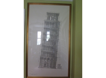A Large Print Of The Leaning Tower Of Pisa