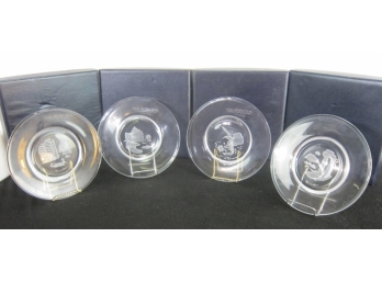4 James Wyeth Seven Seas Crystal Plate Collection