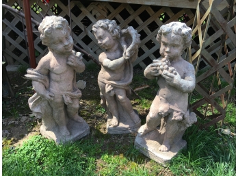 Three (3) Garden  Terra-Cotta Sculptures