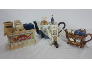 Group Of 3 Collectible Tea Pots