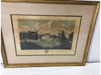 HAND COLORED AQUATINT BY GODFREY