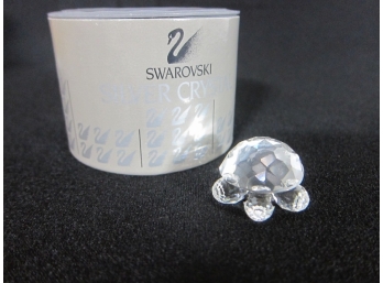 Rare Retired Swarovski Crystal Figurine -- Small Turtle