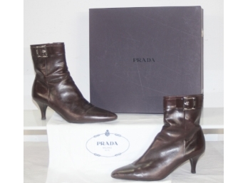 PEADA BROWN LEATHER BOOTS