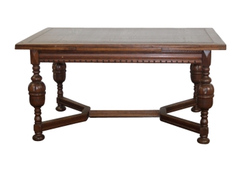 ENGLISH OAK REFECTORY DINING TABLE
