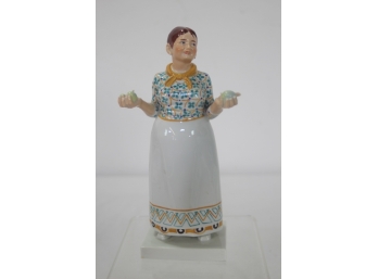 Porcelain Figure Of A Old Women