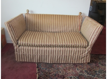 Adjustable Drop Side  Vintage Sofa Or Settee With Fringe