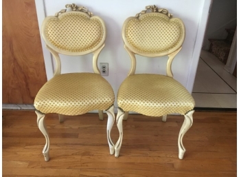TWO FRENCH PROVINCIAL CHAIRS