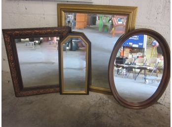 GROUP LOT OF 4 WALL MIRRORS