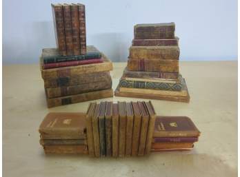 Assorted Of Small Leather Books