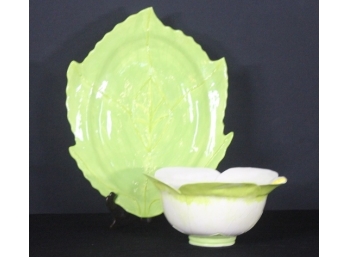 CABBAGE BOWL AND UNDER PLATE