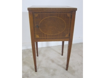 Antique Inlay And Single Door Stand