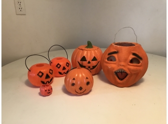 Vintage Halloween Pumpkin Lot