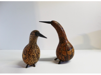 Handcrafted Gourd Birds Made In Peru