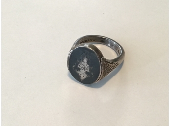 Sterling Silver Men's Ring Size 10.5