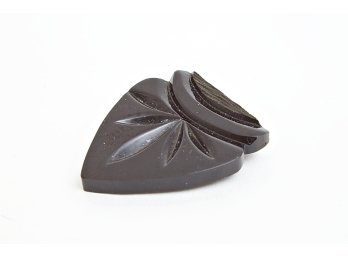 Carved Bakelite Shoe Clip