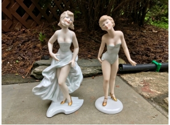 Wallendorf Porcelain Figurines -Two Beauties