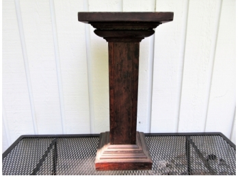 Antique Wood Pedestal