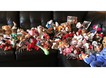 Massive Collection Of Beanie Babbies- Over 190 Beanies!