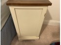 Single Drawer Night Stand With Two Basket Storage Pull Out Bins