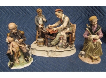 Three Porcelain Figurines - Two Marked Bruno