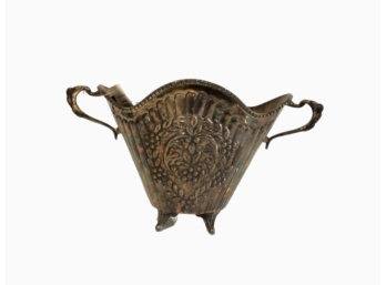 Two-Handled Tin Urn W/ Tag