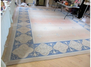 Palace Size Flat Weave Carpet 12' 8' X 15' 6'