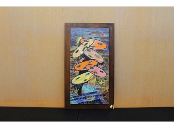 Abstract Ceramic Tile Plaque By Elise Ralph (1916 -2016, Stamford, CT.)